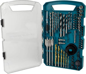 Makita P-90641 75 Piece Drill Bit and Saw Set | Comprehensive Set with Titanium Coated Drill Bits