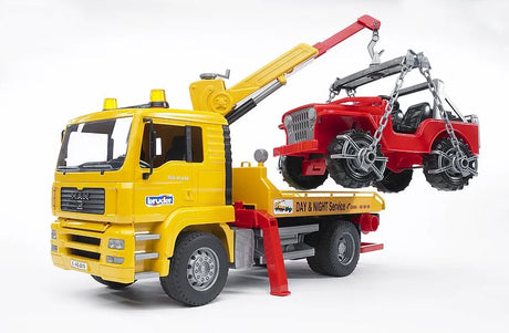 Bruder Man TGA Breakdown Truck with Cross Country Vehicle