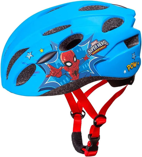 Marvel Spiderman Kids Helmet | Blue In-Mold Bike Helmet 52-56 cm
