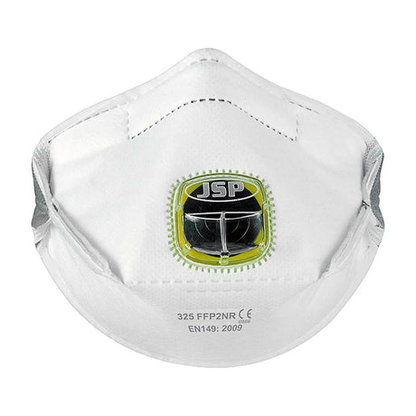 JSP Dust Half Mask with Valve MAS-TYPHOON-FFP2V White (10 pcs)