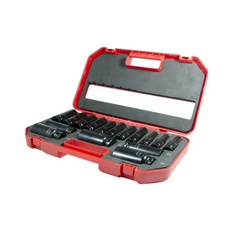Jefferson 16 Piece 1/2'' Deep Metric Impact Socket Set