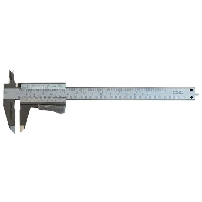 Jefferson Metric Vernier Caliper - Stainless Steel, 0-150mm Range