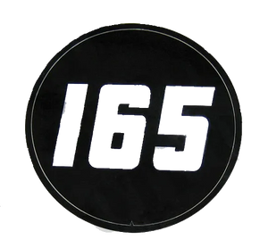 Massey Ferguson Decal 165 Round