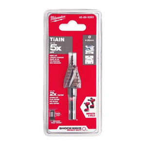 Milwaukee 48899263 Shockwave Impact Duty Step Drill 4-20mm | 1/4" Hex for Impact Drivers