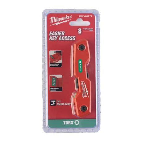 Milwaukee 4932480979 Folding Torx Key Set 8‑pc