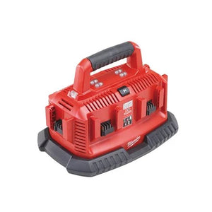 Milwaukee M1418C6 18V 6-Bay Sequential Multi-Bay Charger for M18 & M14 Batteries