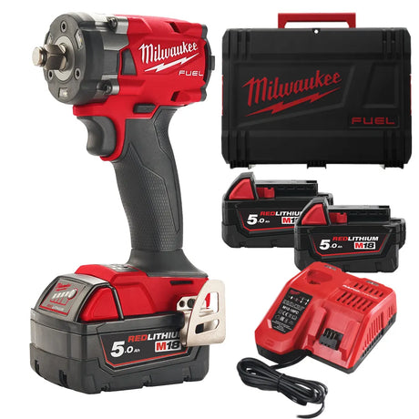 Milwaukee M18 FUEL ½" Compact Impact Wrench | 339 Nm Torque with 4-Mode DRIVE CONTROL