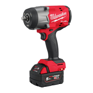 Milwaukee 1/2 Inch High Torque Impact Wrench M18 FUEL M18FHIW2F12-502P (2 x 5Ah Batteries, Charger & Packout Box)