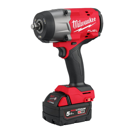 Milwaukee 1/2 Inch High Torque Impact Wrench M18 FUEL M18FHIW2F12-502P (2 x 5Ah Batteries, Charger & Packout Box)