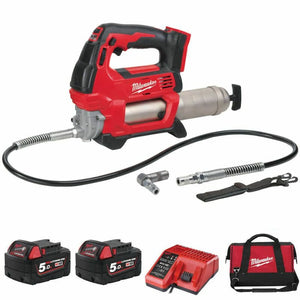 Milwaukee M18 Cordless Grease Gun Kit (2x5Ah)