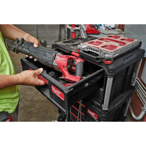 Milwaukee PACKOUT 3-Drawer Tool Box - Heavy-Duty Modular Storage System with 22 Kg Capacity