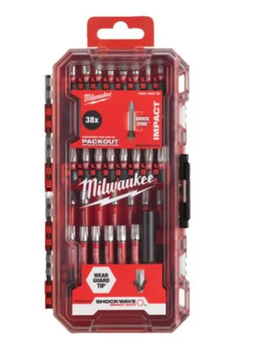 Milwaukee SHOCKWAVE 4932492009 38‑Piece Impact Duty Bit Set