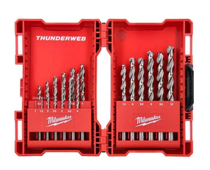 Milwaukee Thunderweb HSS-G 19-Piece Metal Drill Bit Set - High-Durability Precision Bits