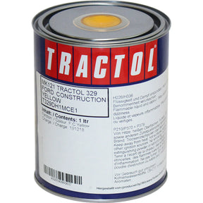 Tractol Ford Construction Yellow Paint - 1 Litre for Agricultural & Construction Equipment - MK121