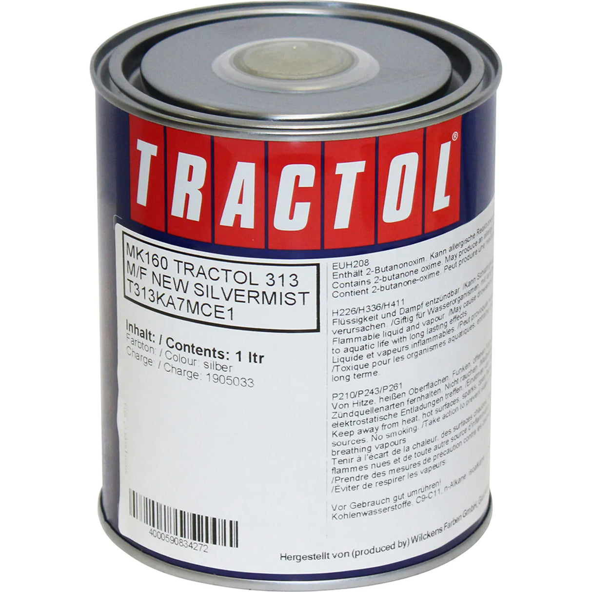 Tractol Paint 1L Massey Ferguson Silvermist - MK160