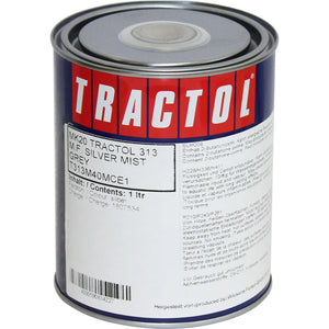 Tractol Massey Ferguson Silvermist Grey Paint (T313M40) - 1 Litre for Agricultural & Construction Equipment - MK20