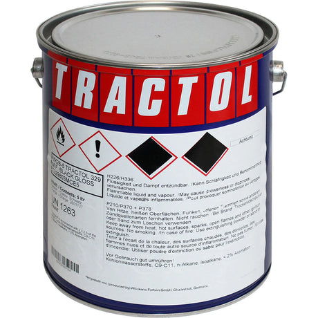 Tractol Massey Black Gloss Paint 5 Litre - High Performance Finish for Agricultural & Plant Equipment - MK26-5