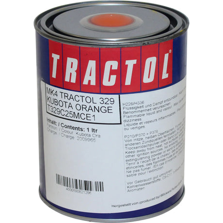 Tractol Paint 1L Orange Kubota - MK4