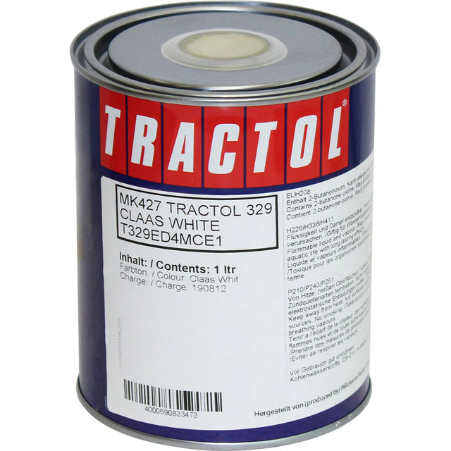 Tractol Paint 1L Claas White - MK427