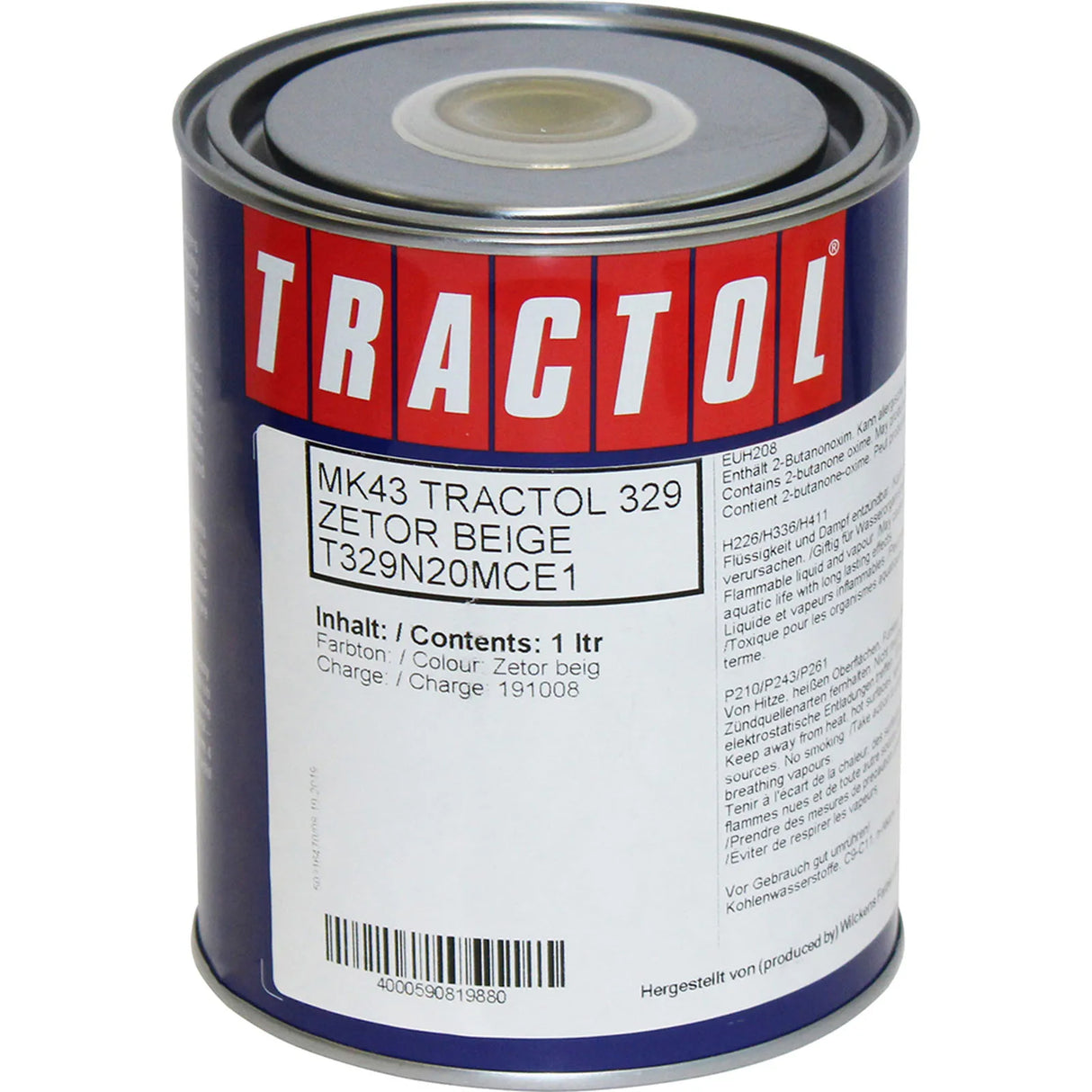 Tractol Zetor Beige 1L – High Gloss Agricultural Machinery Paint - MK43