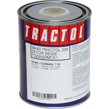 Tractol Zetor Beige 1L – High Gloss Agricultural Machinery Paint - MK43