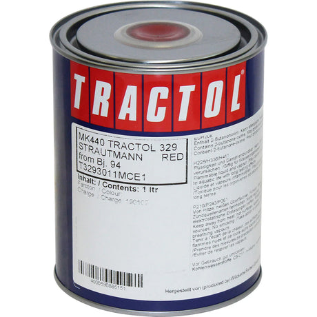 Tractol Strautmann Red 1L – High Gloss Agricultural & Construction Equipment Paint - MK440