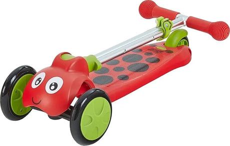 Mookie Scootiebug Scooter - Red, 3-Wheel Foldable Toddler Scooter (8561)