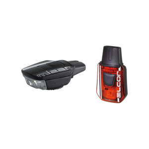 Moon Sport Mizar (40lm) & Alcor (15lm) Light Set | USB Rechargeable | Front & Rear Bike Lights