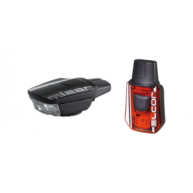 Moon Sport Mizar (40lm) & Alcor (15lm) Light Set | USB Rechargeable | Front & Rear Bike Lights