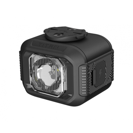 Moon Titan Mini Bike Light Black - 700 Lumen Front Light, USB Rechargeable
