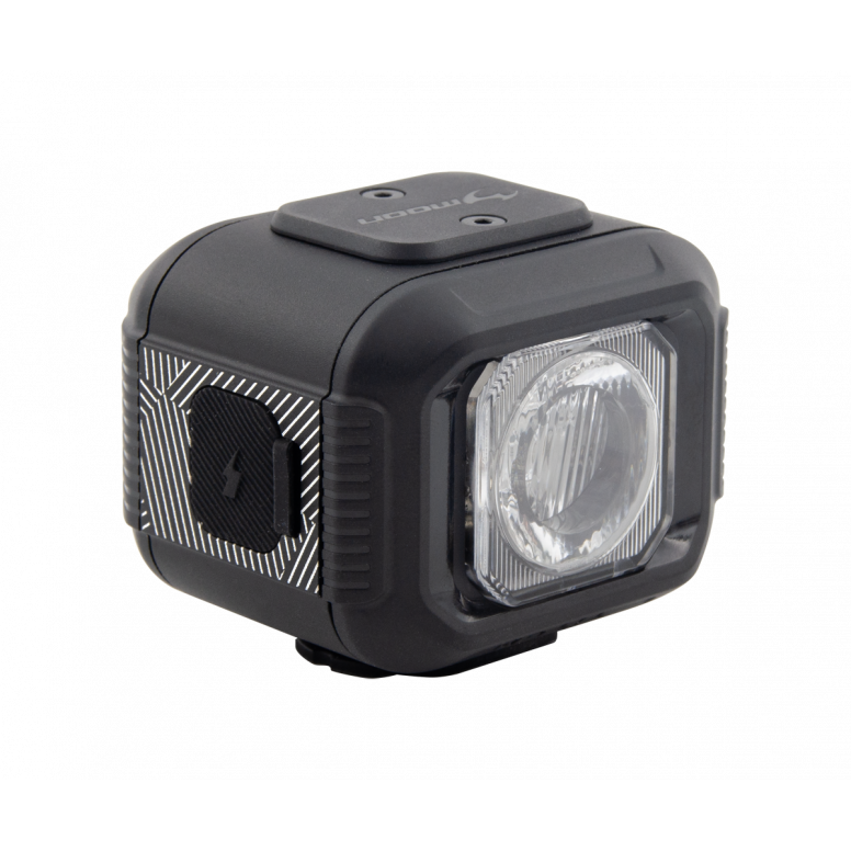 Moon Titan Mini Bike Light Black - 700 Lumen Front Light, USB Rechargeable
