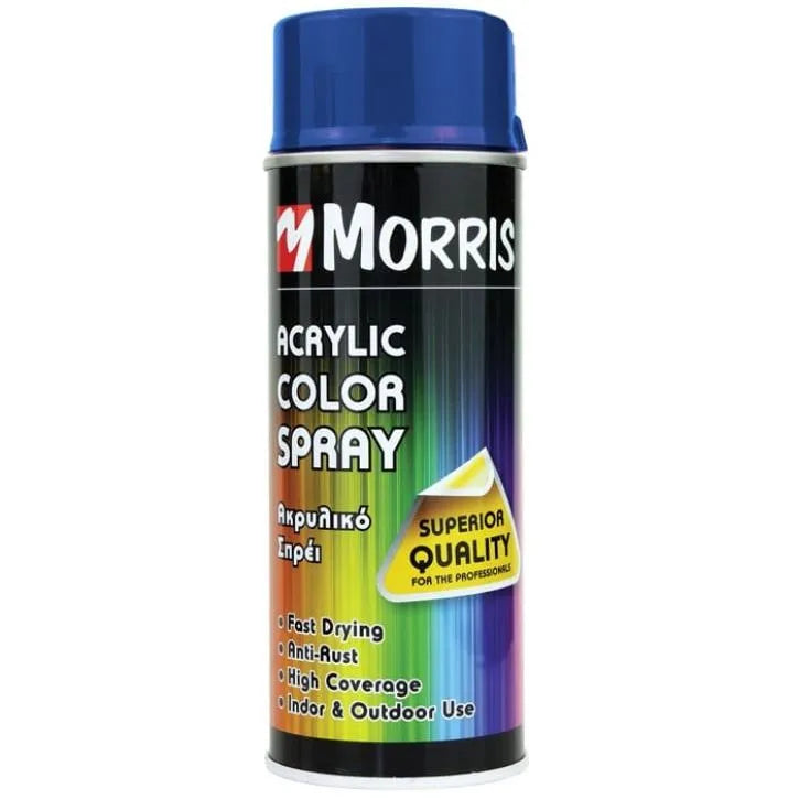 Morris Acrylic Spray Paint Traffic Blue 400ml - RAL 5017