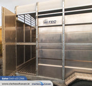 M-Tec 12ft x 6ft Twin Axle Livestock Trailer