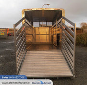 M-Tec 12ft x 6ft Twin Axle Livestock Trailer