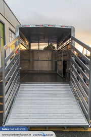 M-Tec 12ft x 6ft Twin Axle Livestock Trailer