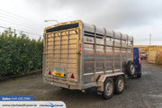 M-Tec 12ft x 6ft Twin Axle Livestock Trailer