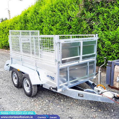 M-Tec 8ft x 4ft 2" Twin Axle Trailer