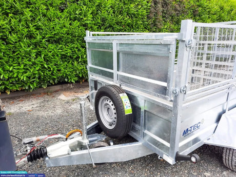 M-Tec 8ft x 5ft Twin Axle Trailer
