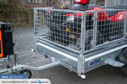 M-Tec 7ft4" x 4ft 4" Quad Master Trailer with Side Access Gate