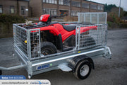 M-Tec 7ft4" x 4ft 4" Quad Master Trailer with Side Access Gate