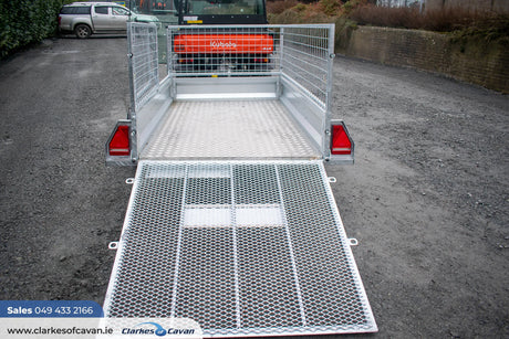 M-Tec 7ft4" x 4ft 4" Quad Master Trailer with Side Access Gate