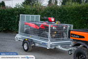 M-Tec 7ft4" x 4ft 4" Quad Master Trailer with Side Access Gate
