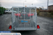 M-Tec 7ft4" x 4ft 4" Quad Master Trailer with Side Access Gate
