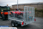 M-Tec 7ft4" x 4ft 4" Quad Master Trailer with Side Access Gate