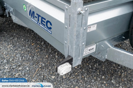 M-Tec 8ft x 4ft Trailer with Rear Access Gate & Canopy