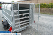 M-Tec 8ft x 4ft Trailer with Rear Access Gate & Canopy