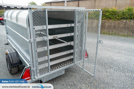 M-Tec 8ft x 4ft Trailer with Rear Access Gate & Canopy