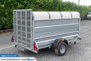 M-Tec 8ft x 4ft Trailer with Rear Access Gate & Canopy