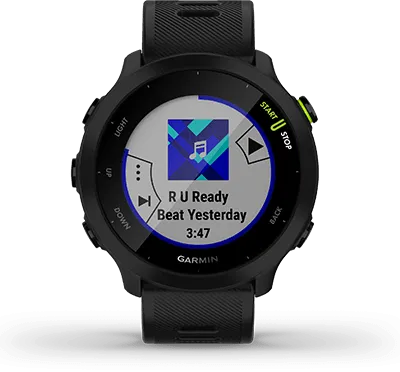 Garmin Forerunner 55 GPS Smartwatch Grey | Lightweight, Long Battery Life, Advanced Training Features