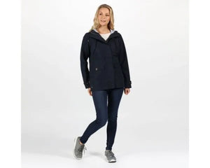 Regatta Kimberley Walsh Ninette Lightweight Hooded Waterproof Jacket Navy